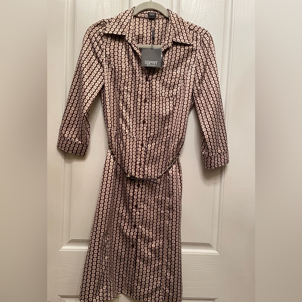 Beautiful Esprit dress with belt.  Size XS. NWT